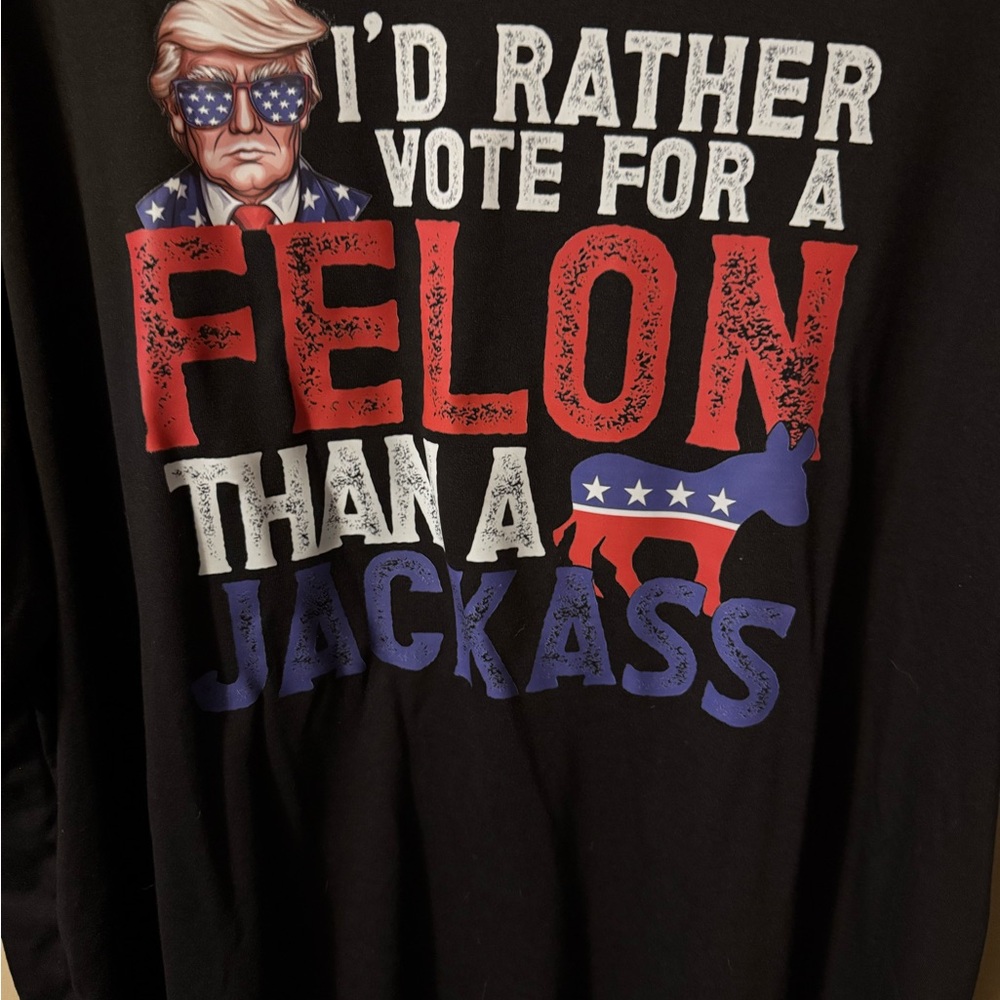 Athletic Works Black Political Graphic Tee